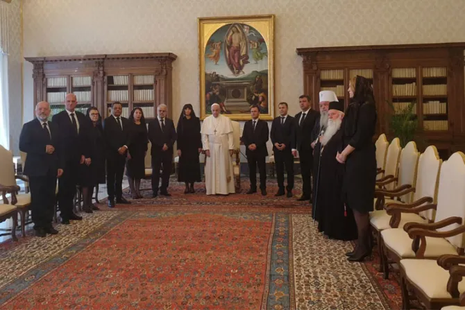 El Papa recibe en el Vaticano las tradicionales delegaciones de Bulgaria y Macedonia del Norte