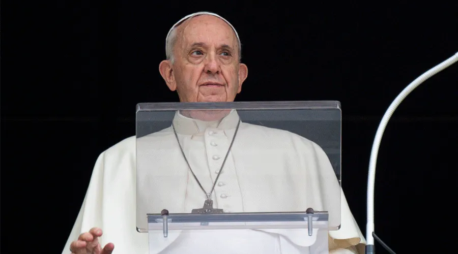 El Papa Francisco dirigió el Ángelus desde el Palacio Apostólico. Foto: Vatican Media