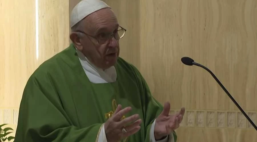 Papa Francisco en Misa en la capilla de la Casa Santa Marta. Foto: Vatican Media.?w=200&h=150