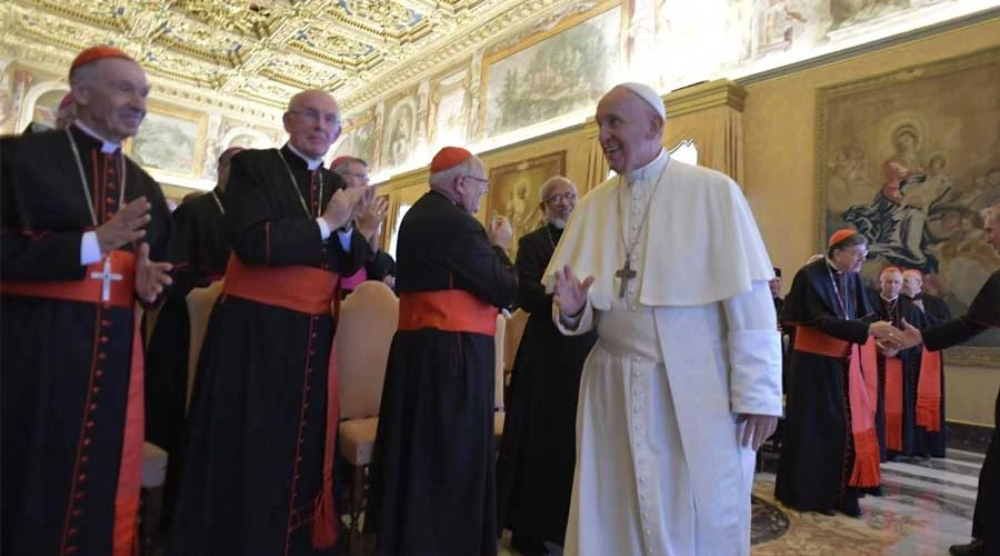 Papa Francisco en audiencia con participantes de la Asamblea Plenaria del Pontificio Consejo para la Promoción de la Unidad de los Cristianos. Foto: Vatican Media.?w=200&h=150