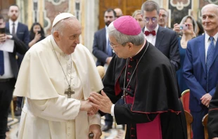 Papa Francisco en audiencia este 22 de junio. Cru00e9dito: Vatican Media. 
