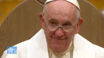 Papa Francisco en la Catedral de Notre-Dame en Québec, este 28 de julio. Crédito: Captura de video / Vatican Media.