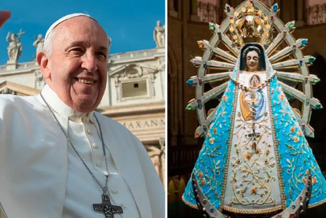 El Papa pide la intercesión de la Virgen de Luján frente al coronavirus