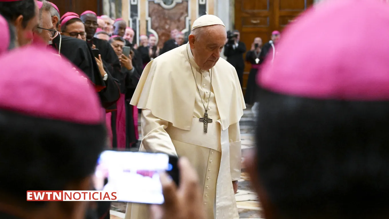 Papa Francisco en audiencia con obispos para Iglesias orientales. Crédito: EWTN Noticias