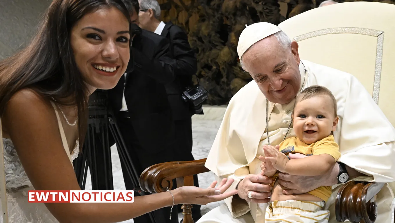 Papa Francisco en audiencia general sobre la catequesis del discernimiento. Crédito: EWTN Noticias?w=200&h=150