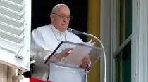 El Papa Francisco en el Regina Coeli de este domingo. Crédito: Youtube / Captura de video Vatican Media