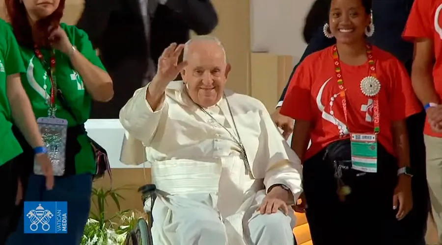 El Papa Francisco en la vigilia con los jóvenes de la JMJ Lisboa 2023. Crédito: Youtube Vatican Media?w=200&h=150