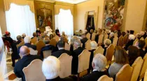 Audiencia del Papa Francisco con miembros de la Papal Foundation. Crédito: Vatican Media.