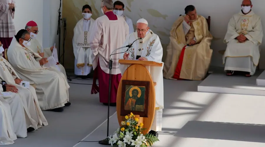 El Papa Francisco celebra la Misa en Chipre. Crédito: Andrea Gagliarducci (ACI)?w=200&h=150