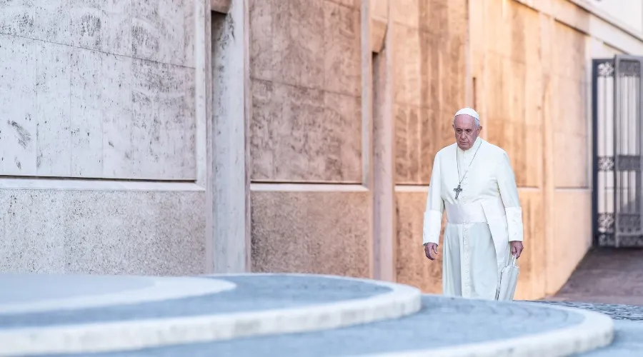 El Papa Francisco en el Vaticano. Crédito: Daniel Ibáñez/ACI Prensa