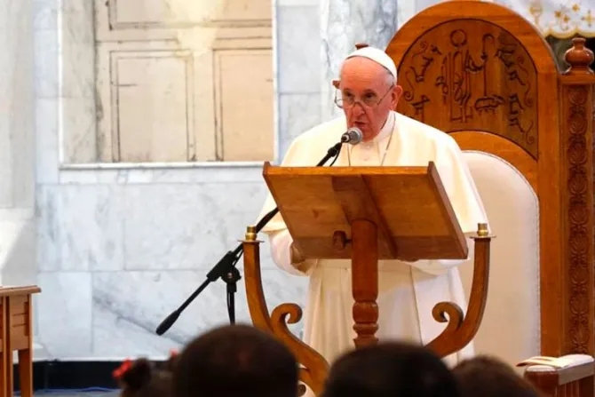 El Papa en Irak: Discurso en Catedral de la Inmaculada Concepción en Qaraqosh