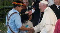 El Papa Francisco durante su visita a Perú en enero de 2018. Foto: Eduardo Berdejo / ACI Prensa