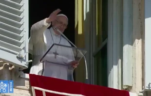 El Papa Francisco en el rezo del u00c1ngelus. Foto: Captura YouTube 