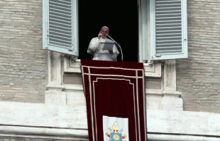El Papa durante el u00c1ngelus. Foto. Alexey Gotovky / ACI Prensa 