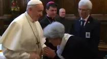 El Papa Francisco durante la visita a Loreto - Foto: Captura de video