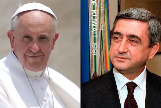 Papa Francisco dialoga con presidente de Armenia sobre la paz en Medio Oriente