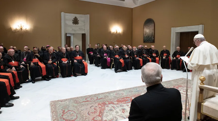 El Papa Francisco en la Asamblea Plenaria de la Congregación para el Culto Divino y la Disciplina de los Sacramentos. Foto: Vatican Media