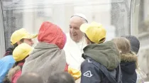 El Papa durante la Audiencia General. Foto: Vatican Media