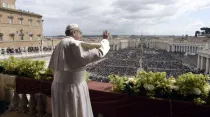 El Papa Francisco en la Pascua de 2018. Foto: Vatican Media 