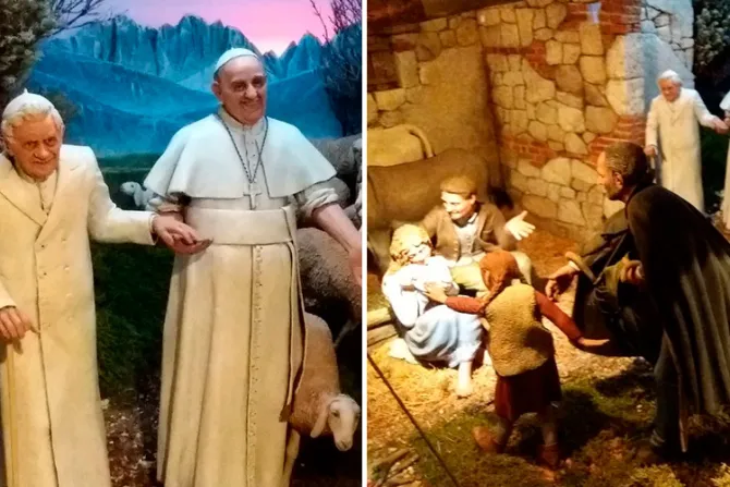 Papa Francisco y Benedicto XVI “visitan” museo de pesebres más grande del mundo [FOTOS]