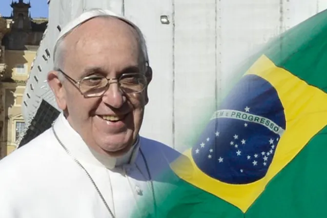 [VIDEO] Papa Francisco a brasileños: "Abran los brazos como el Cristo Redentor"