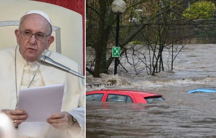 Papa Francisco - inundaciu00f3n / Cru00e9dito: Daniel Ibau00f1ez - ACI Prensa y Unsplash 