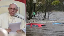 Papa Francisco - inundación / Crédito: Daniel Ibañez - ACI Prensa y Unsplash