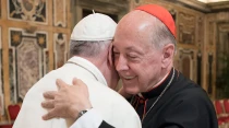 Papa Francisco junto al Cardenal Juan Luis Cipriani en el Vaticano (2017) / Cru00e9dito: L'Osservatore Romano