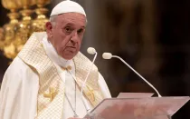 El Papa Francisco en el Consistorio del Vaticano. Foto: Daniel Ibáñez / ACI Prensa