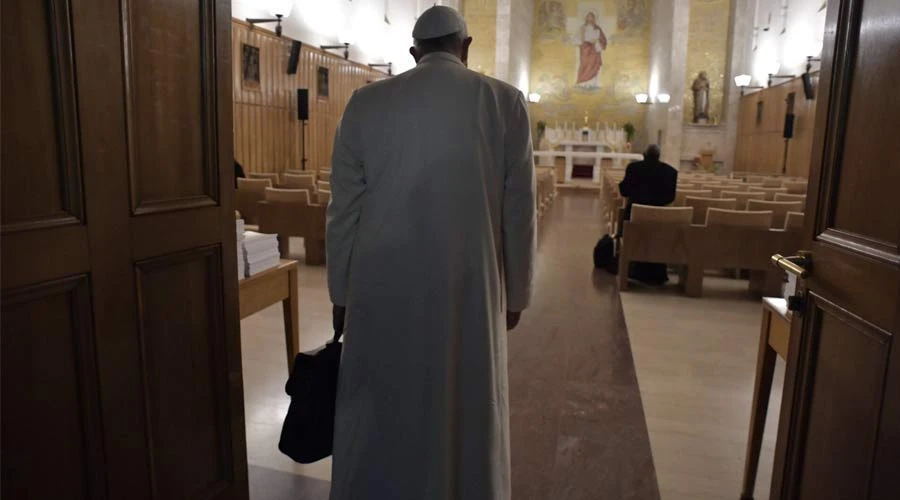 El Papa en los ejercicios espirituales de Cuaresma. Foto: Vatican Media?w=200&h=150