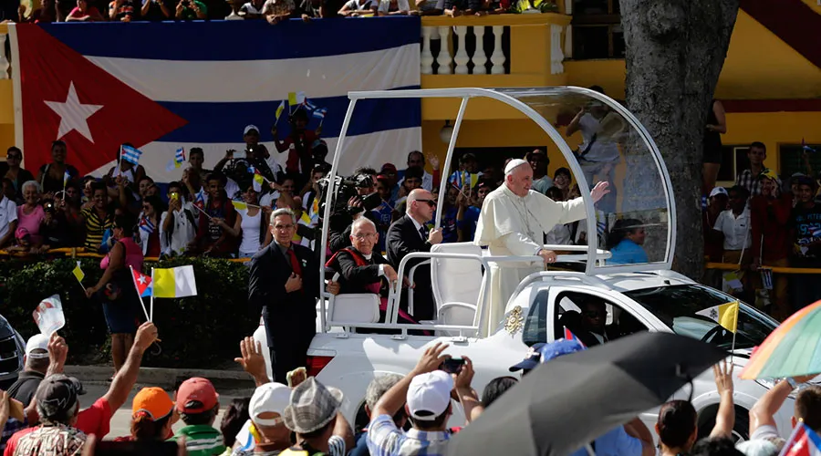 Papa Francisco durante su viaje a Cuba. Foto: Flickr MINREX Cuba.