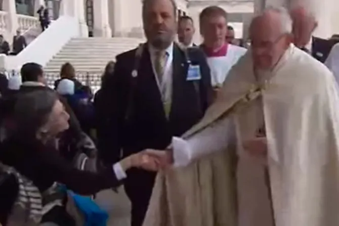 TEXTO: Saludo del Papa a los enfermos al término de la Misa de Canonización