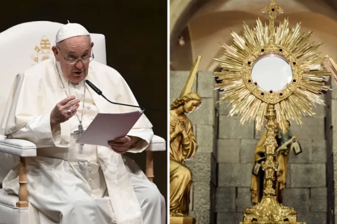 El Papa Francisco hace un llamado urgente a recuperar la adoración eucarística en la Iglesia