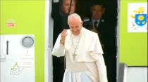 El Papa Francisco se despide de Portugal / Foto: Captura de video
