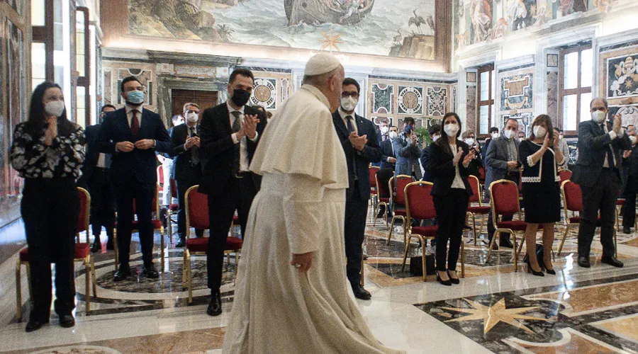 El Papa Francisco con la Acción Católica Italiana. Foto: Vatican Media