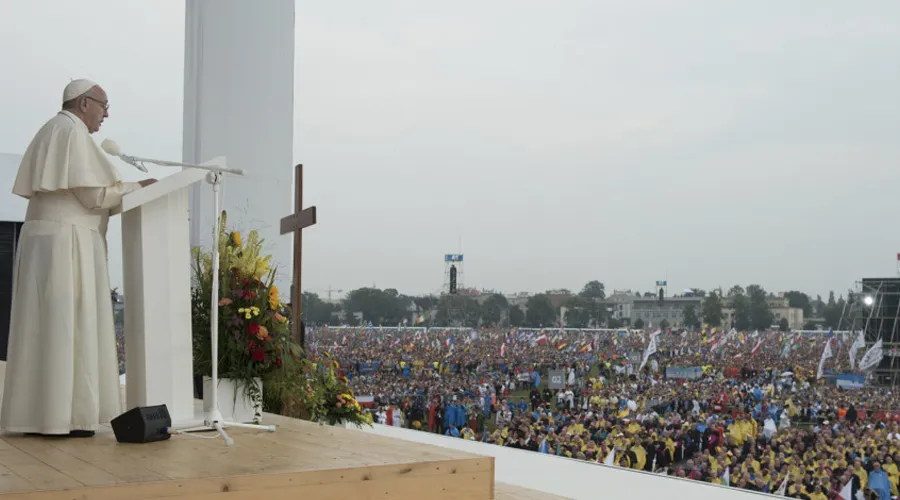 Papa Francisco en la JMJ Cracovia 2016. Foto: Vatican Media