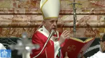  Papa Francisco en la Misa por cardenales y obispos difuntos. Foto; Captura video