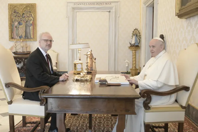 El Papa recibe a presidente de Letonia por los 100 años de relaciones con la Santa Sede