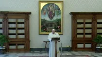Papa Francisco en el rezo del Regina Coeli. Foto: Captura Video