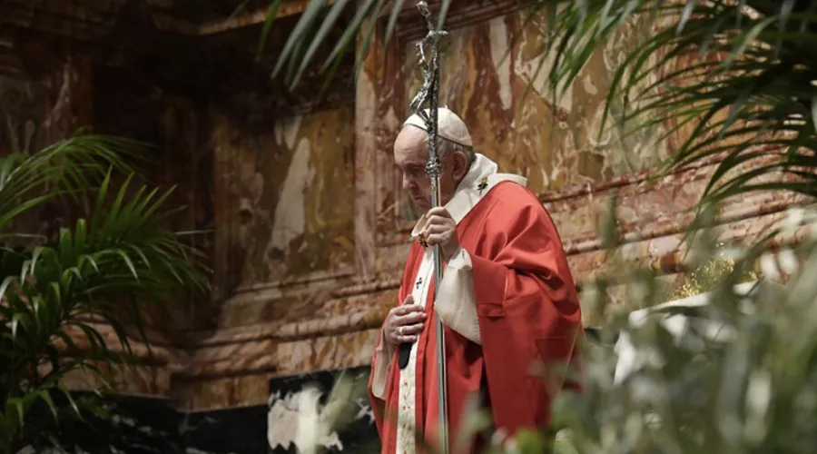 Papa Francisco en el Domingo de Ramos. Foto: Vatican Media
