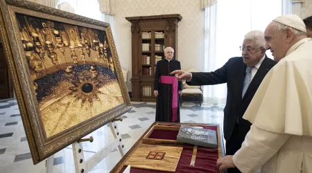 El Papa Francisco recibe en el Vaticano al presidente de Palestina 