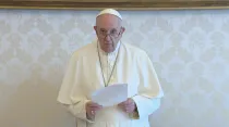 Video mensaje del Papa Francisco. Foto: Captura Vatican Media