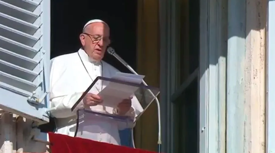 El Papa Francisco en el Ángelus de hoy. Captura Youtube?w=200&h=150