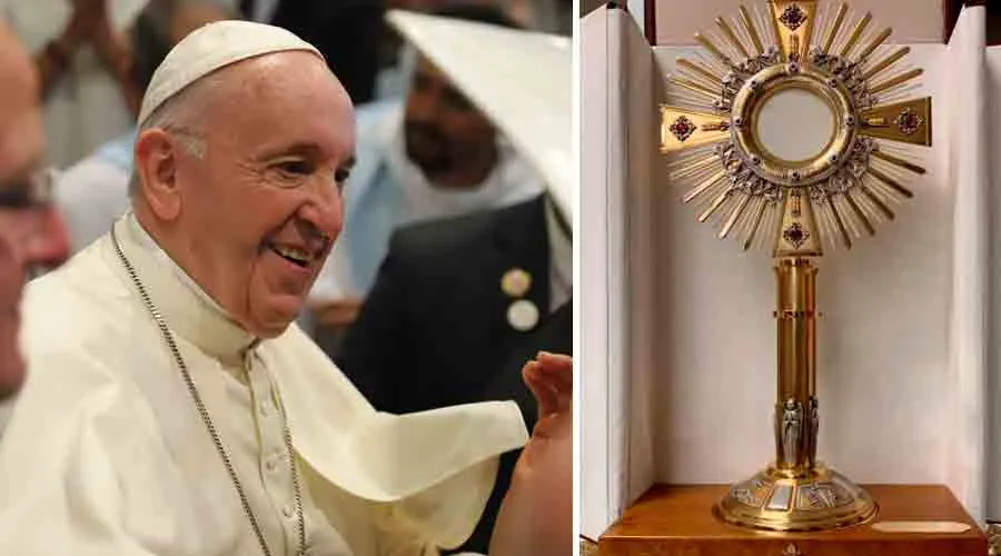 Papa Francisco - Custodia obsequiada a Seminario Mayor San José / Foto: Vatican Media