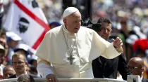 Papa Francisco. Foto Daniel Ibáñez / ACI Prensa