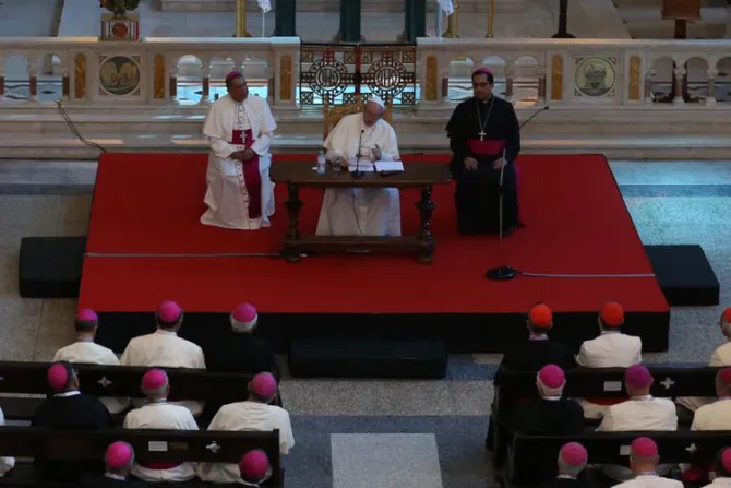 Discurso del Papa Francisco a los obispos centroamericanos reunidos en Panamá