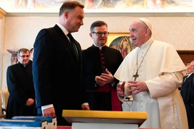 Papa Francisco recibe al presidente de Polonia, el católico Andrzjej Duda