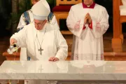 Papa Francisco consagró altar de la primera catedral de tierra firme en América