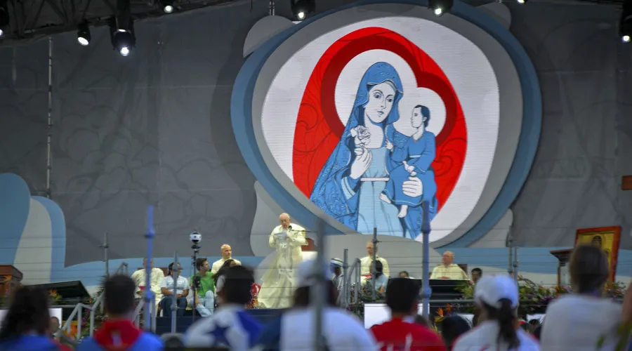 El Papa Francisco en el Campo Santa María La Antigua en Panamá. Foto: Flickr JMJ Panamá 2019