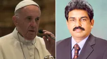 El Papa Francisco y Shahbaz Bhatti - Foto: Daniel Ibáñez (ACI Prensa) Zolnakerviquemolbec (Wikipedia) (CC BY-SA 4.0)